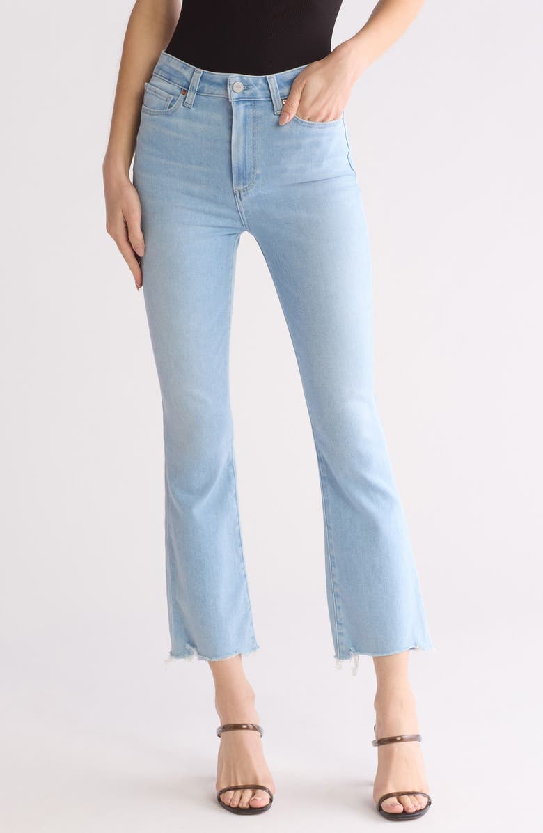 PAIGE Claudine Cropped Flare Leg Jeans, Main, color, Martini W/ Vesper Hem