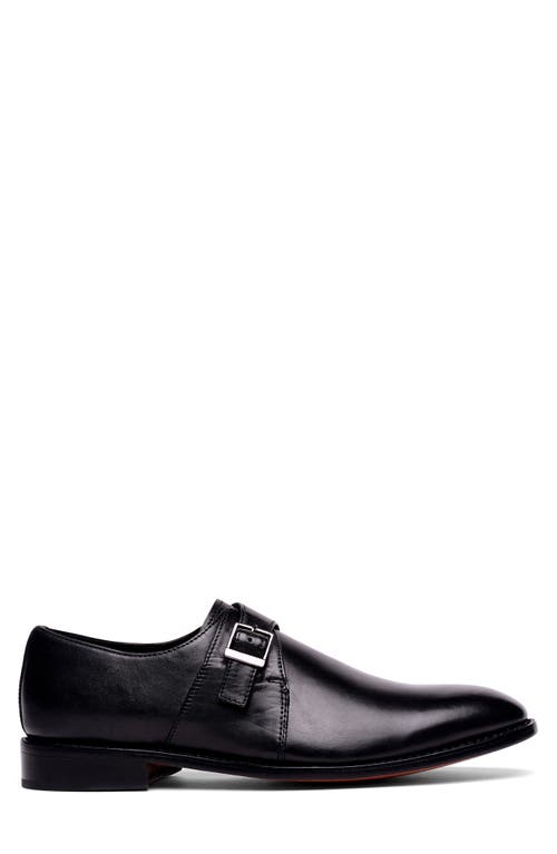 Anthony Veer Roosevelt Monk Strap Loafer In Black