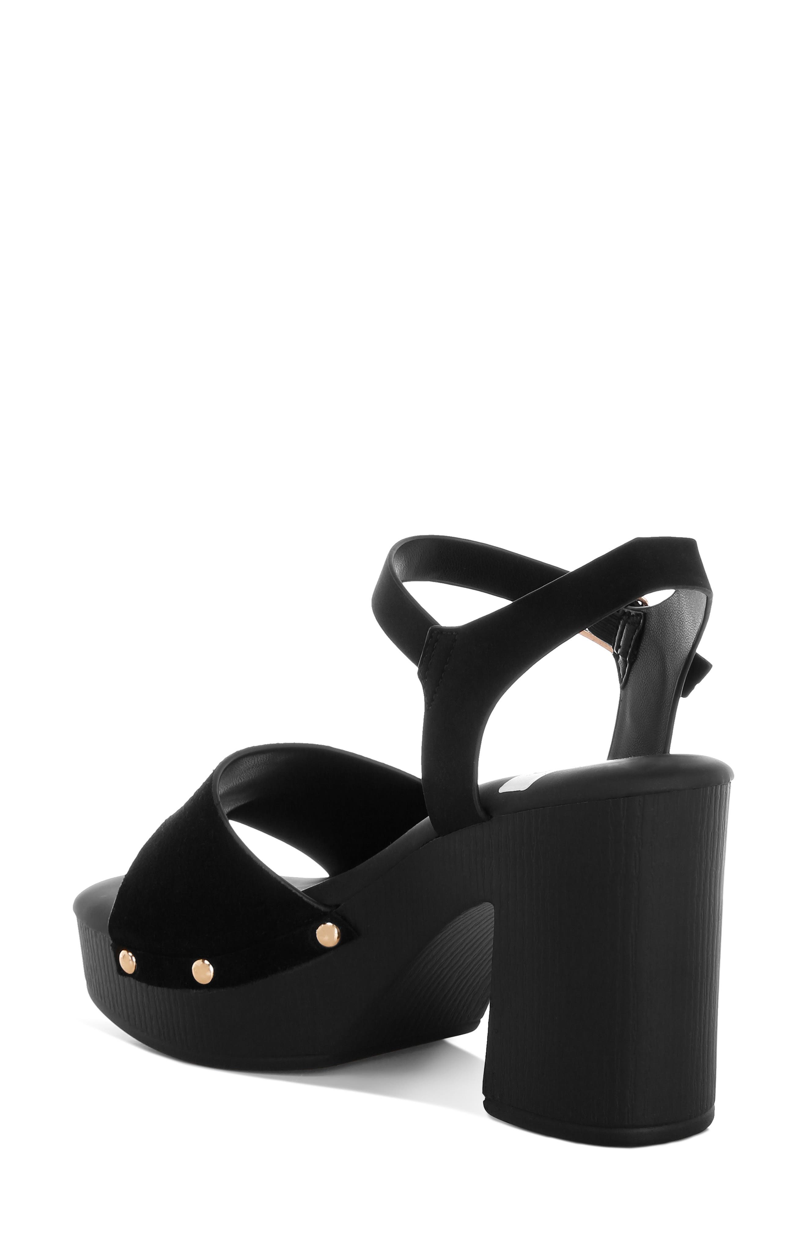 Rag & Co Daniela Platform Sandal, Alternate, color, Black