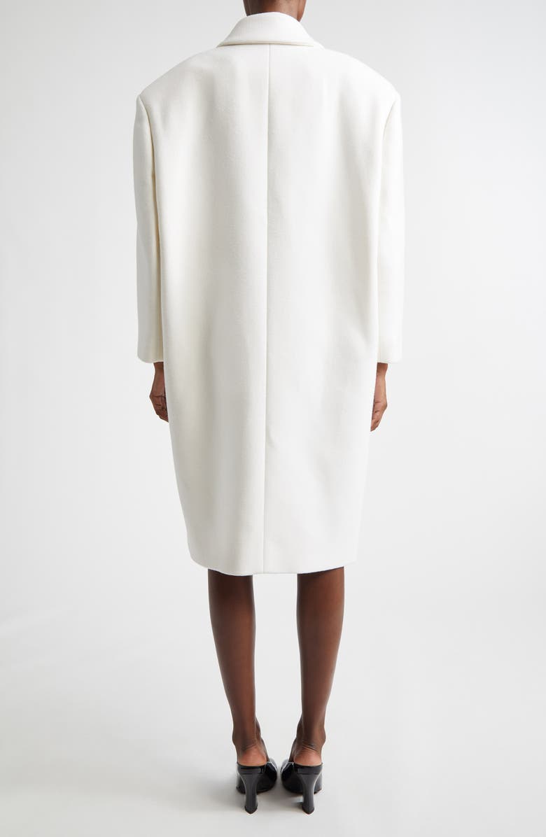 Givenchy Oversized Wool Coat, Alternate, color, Ivory