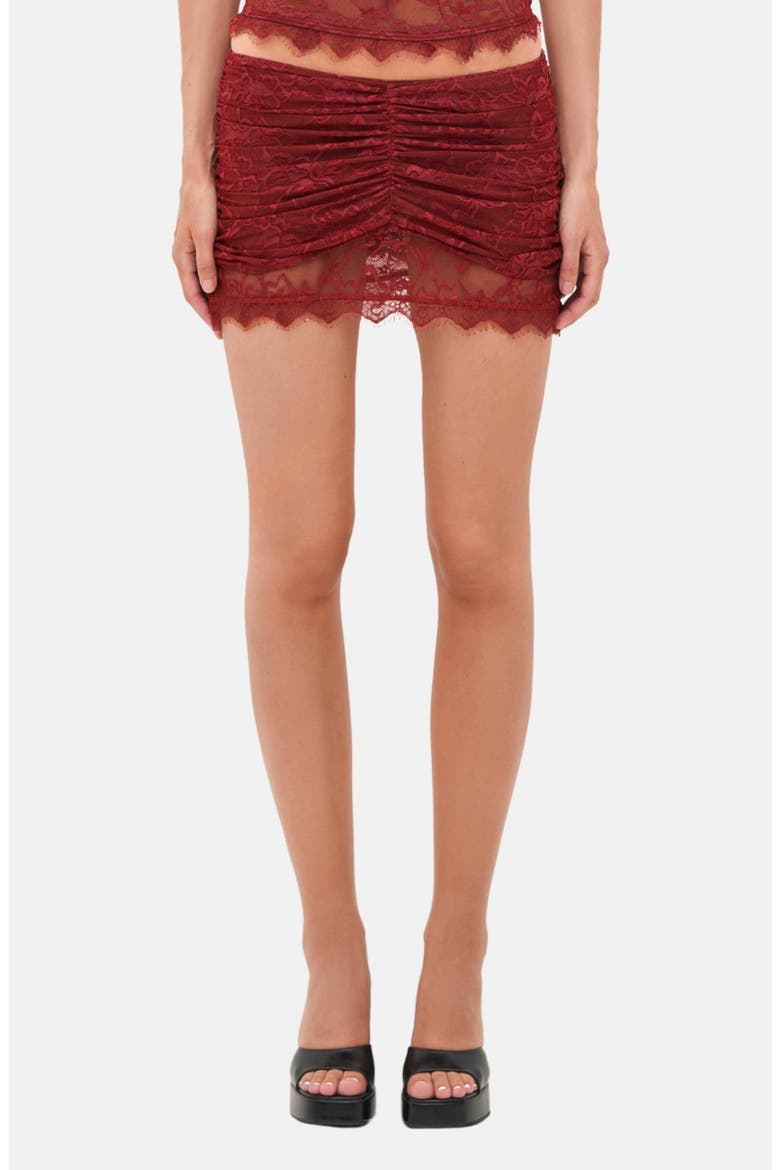 Selah Mini Skirt, Main, color, Red