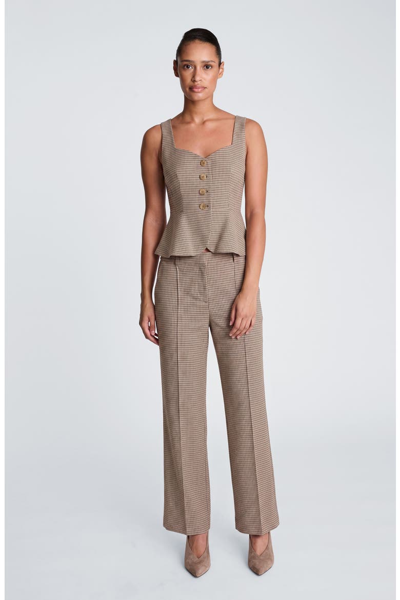 Pintuck Trousers, Alternate, color, ARBOR GREEN MULTI