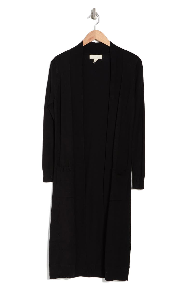 BY DESIGN Tribec Knee Length Cardigan, Alternate, color, 