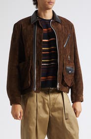 Sacai Suede Bomber Jacket