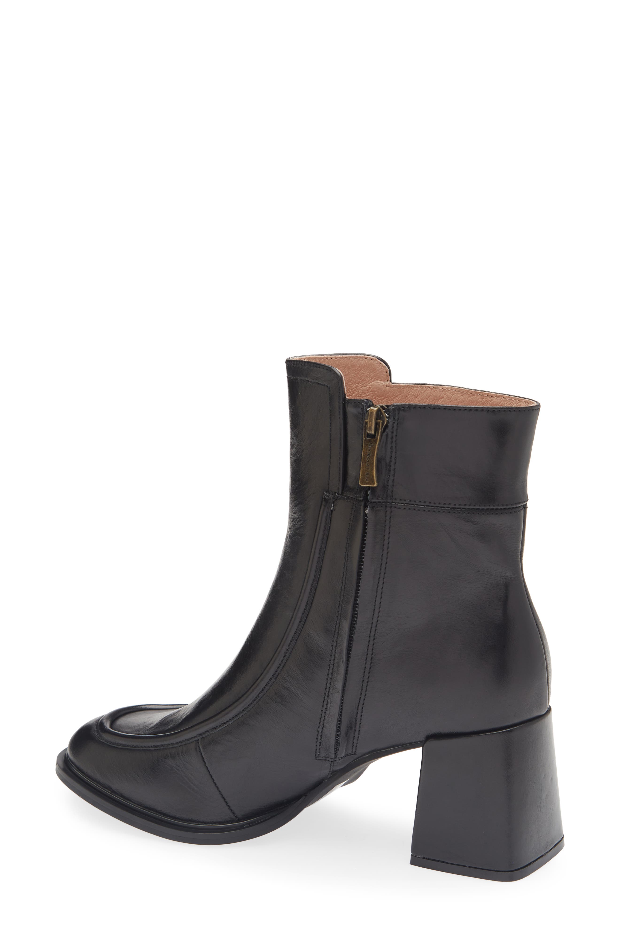 Chocolat Blu Haru Bootie, Alternate, color, Black Leather