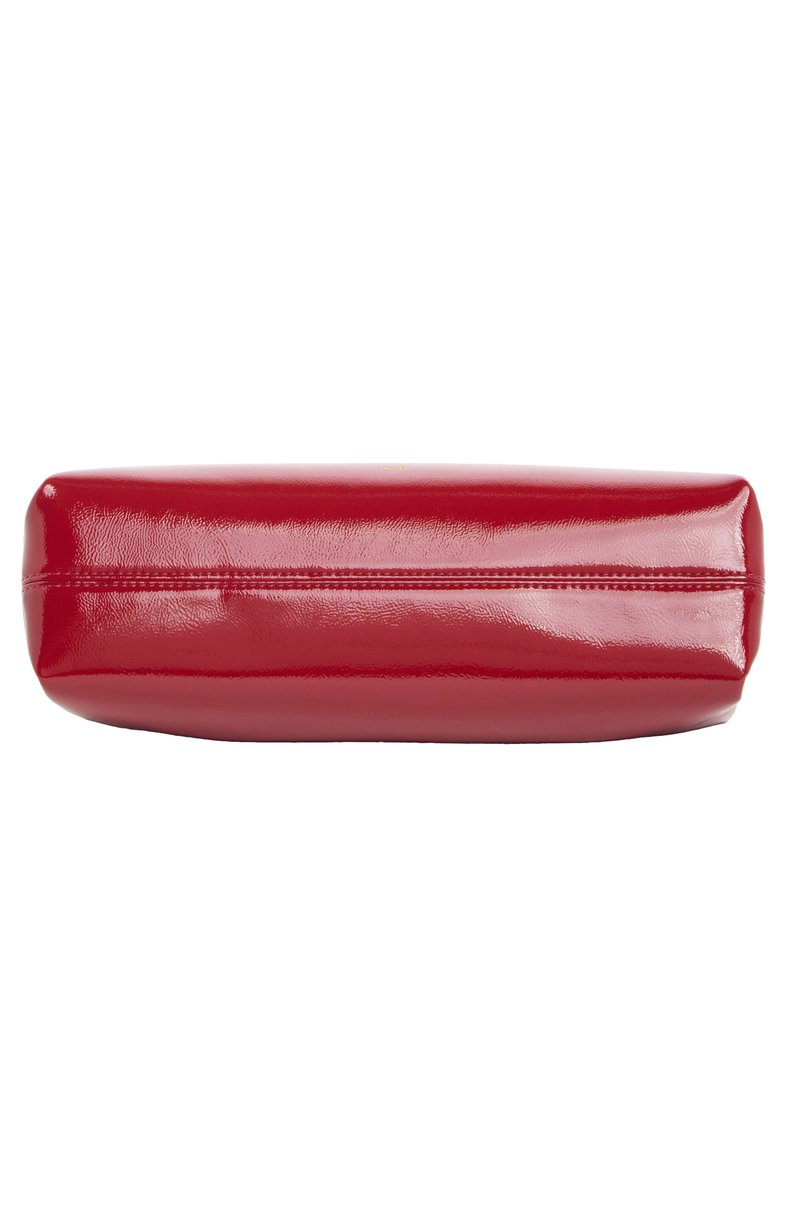 Danna Faux Leather Top Handle Bag, Alternate, color, CLARET