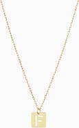 Oradina 14K Gold Initial Tile Petite Necklace