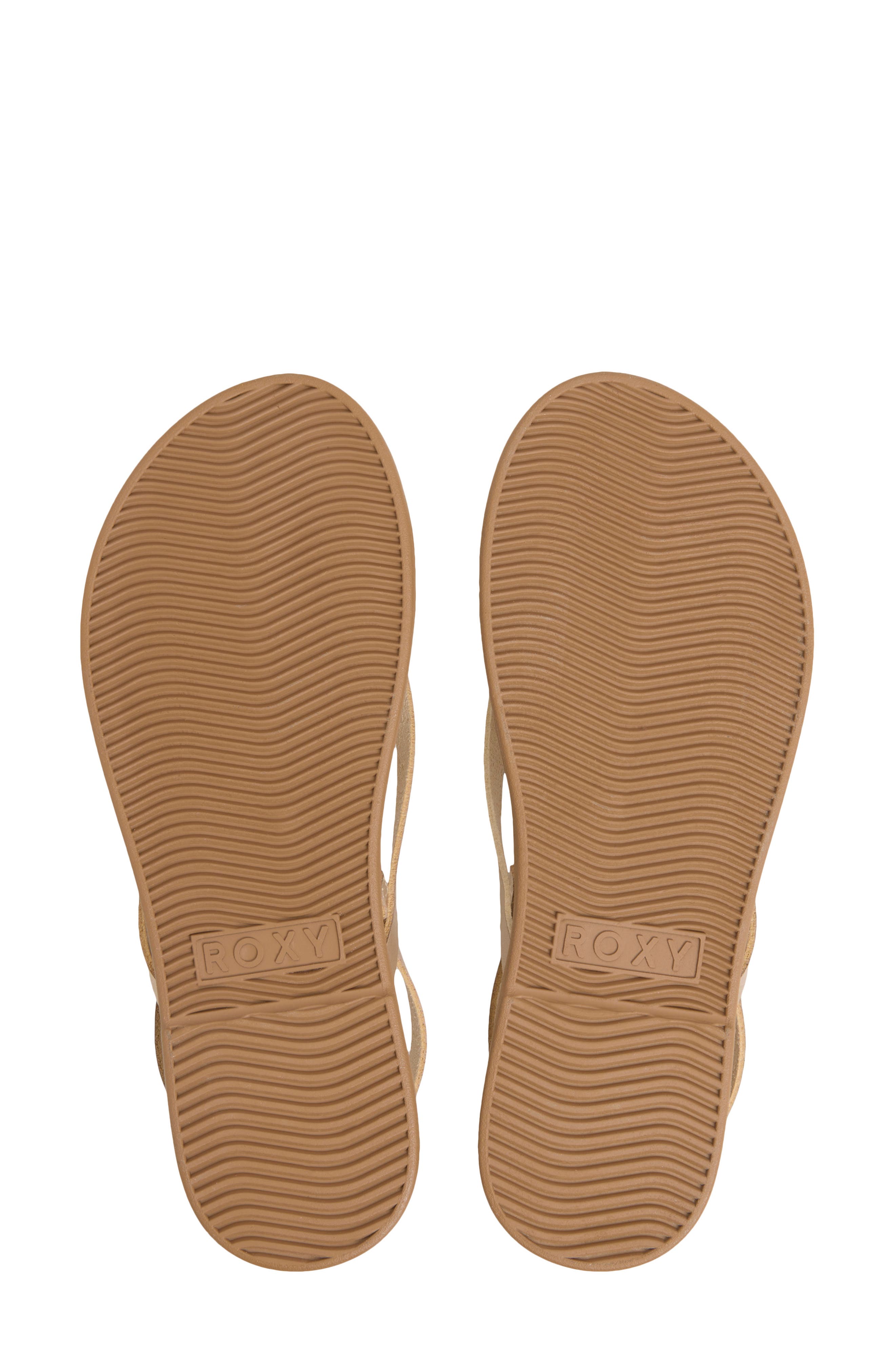 Roxy Bellagio Strappy Sandal, Alternate, color, Champagne