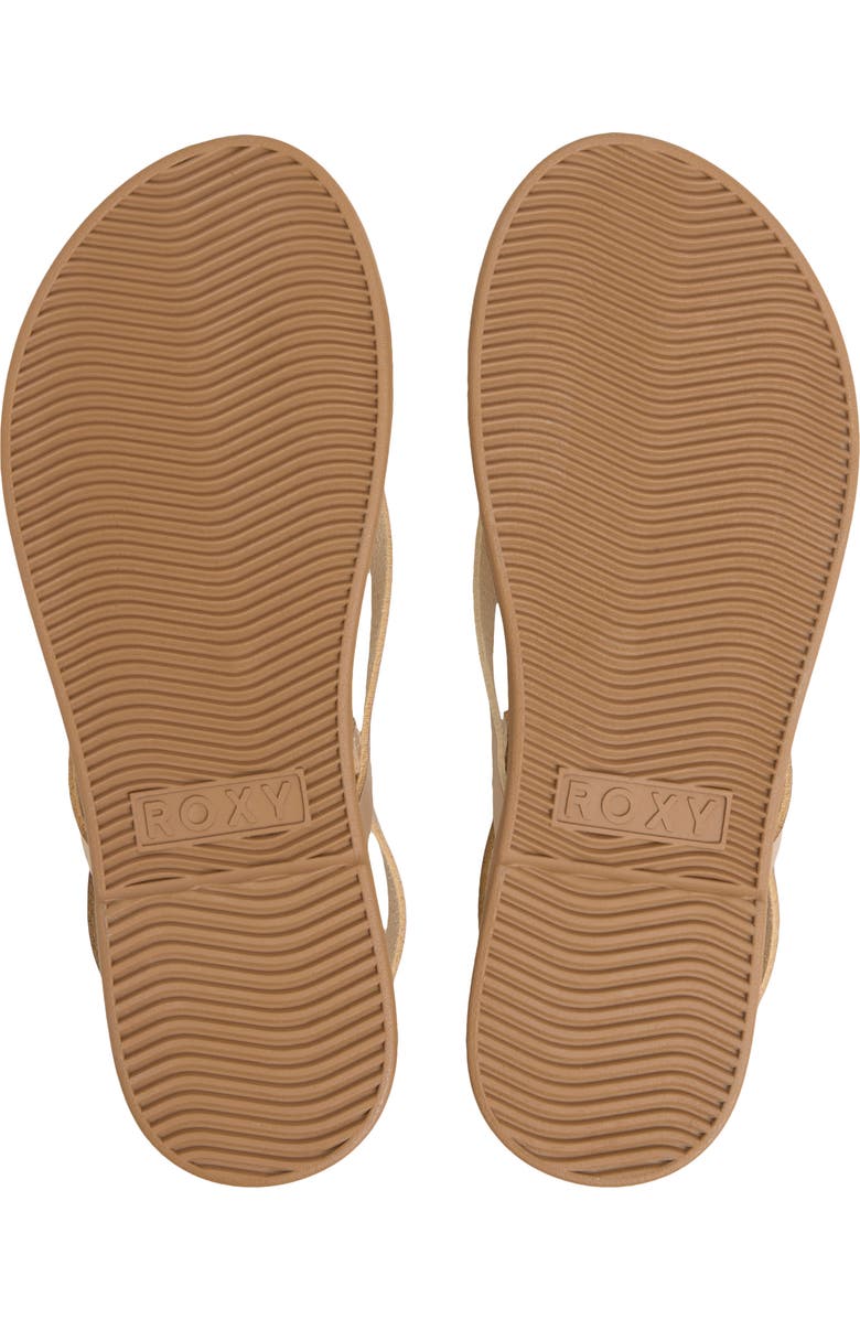 Roxy Bellagio Strappy Sandal, Alternate, color, Champagne