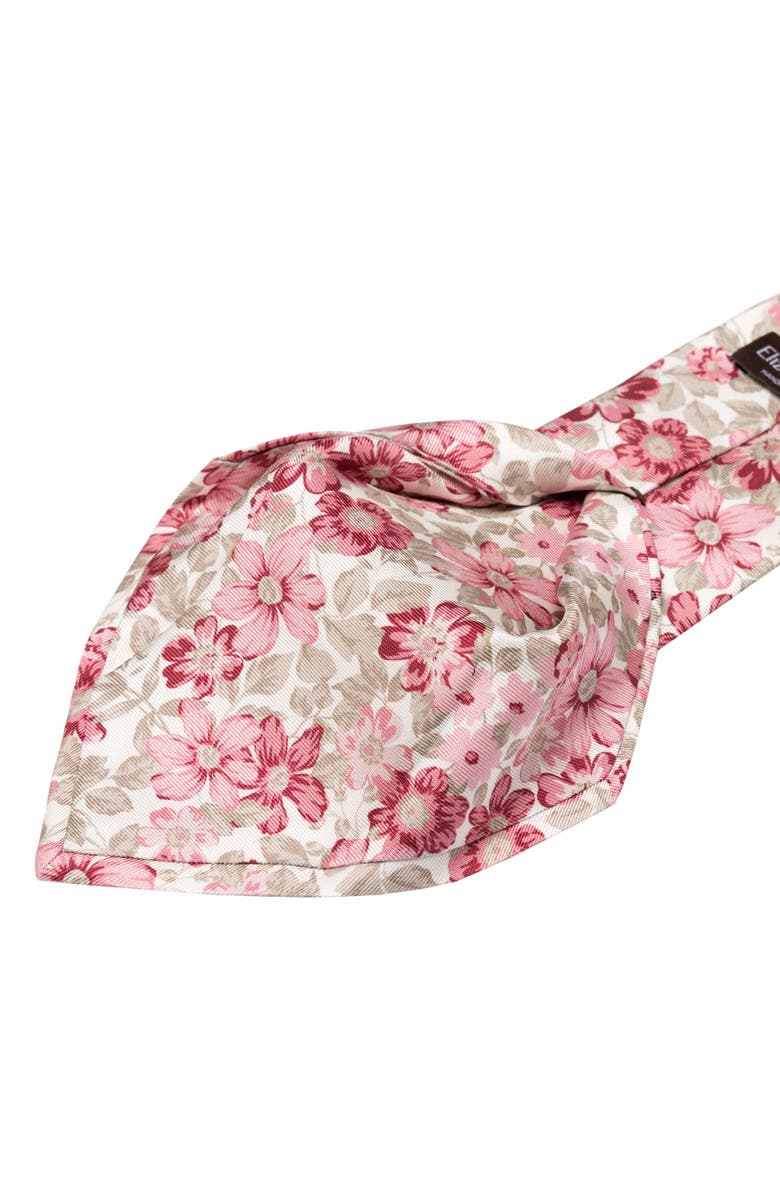 Elizabetta Altamura - Extra Long Printed Silk Tie for Men, Alternate, color, Pink