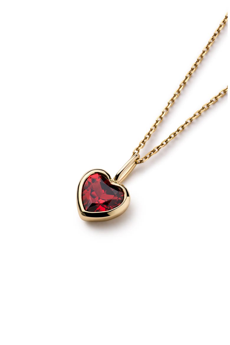 Solid Yellow Gold - Heirloom Heart Necklace, Alternate, color, Gold