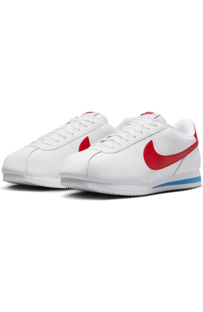 Nike Cortez Sneaker, Main, color, White/ Varsity Red/ Blue