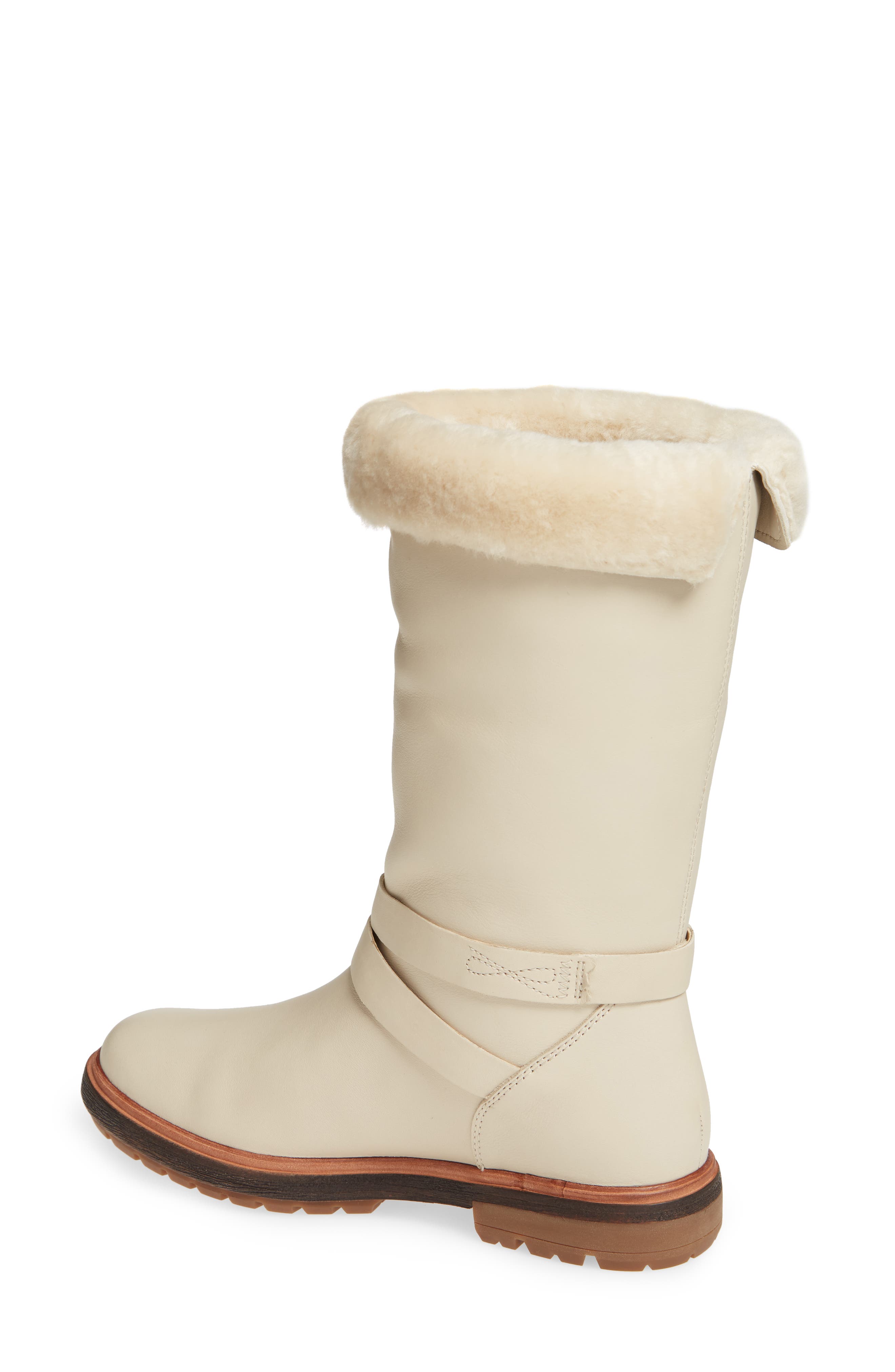 Riley Flair Boot, Alternate, color, WHITE LEATHER