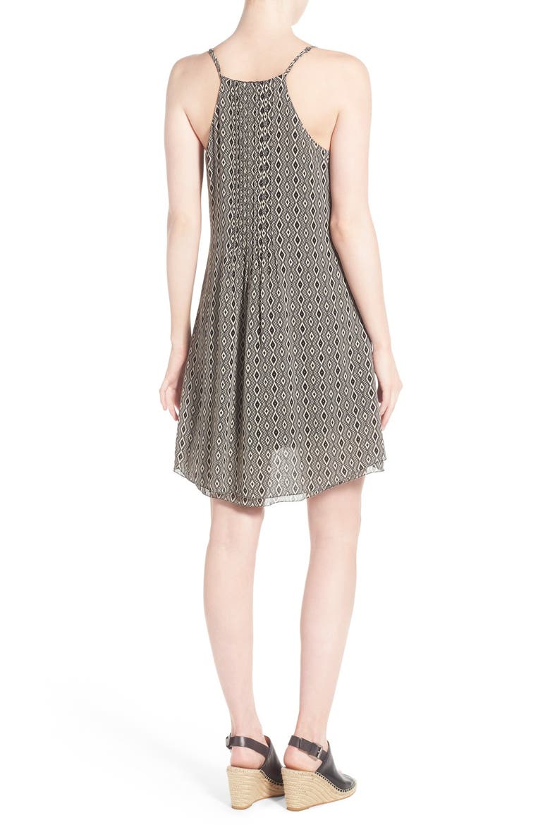 'Spring Fling' Racerback Slipdress, Alternate, color, BLACK DIAMOND