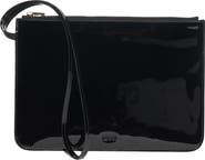 TOM FORD Zip Top Patent Leather Wristlet