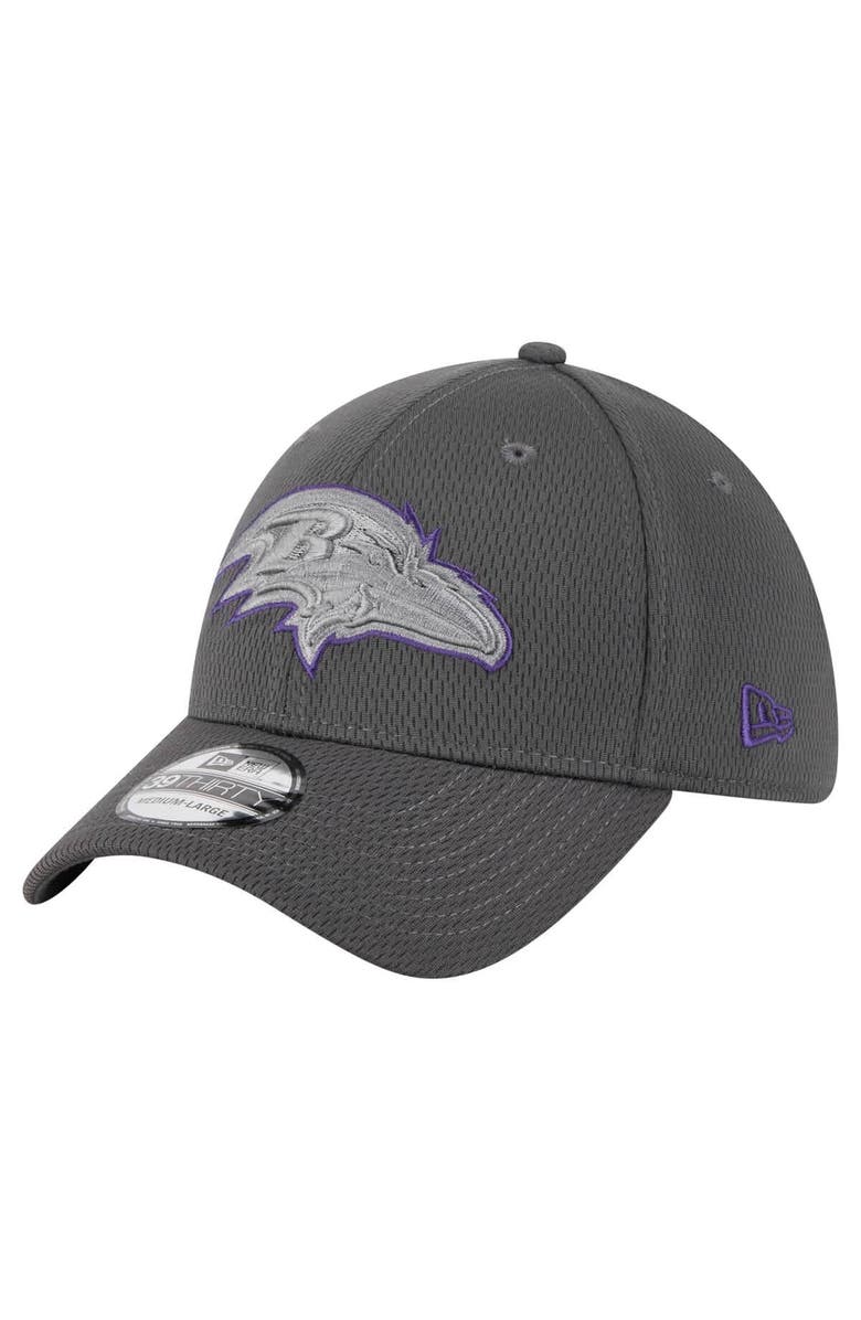 New Era Men's New Era Graphite Baltimore Ravens  Main 39THIRTY Flex Hat, Alternate, color, 