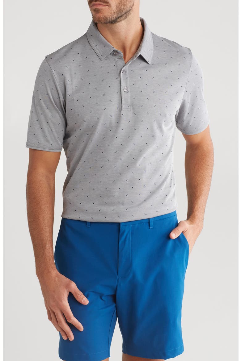 Cliff Jumping Polo, Main, color, HEATHER MEDIUM GREY