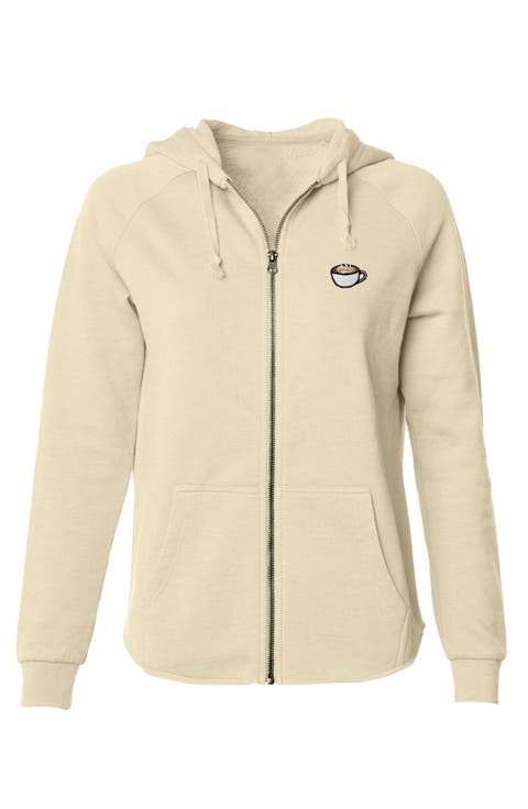 Cappuccino Zip Fleece Hoodie