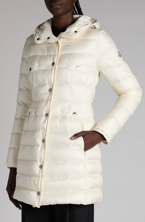 Moncler Hirma Down Long Parka In White
