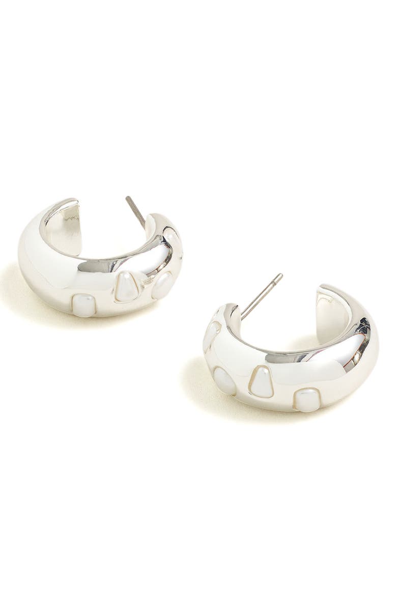 Madewell Royal Stone Hoop Earrings, Main, color,