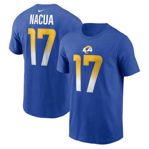 Men's Nike Puka Nacua Royal Los Angeles Rams Player Name & Number T-Shirt