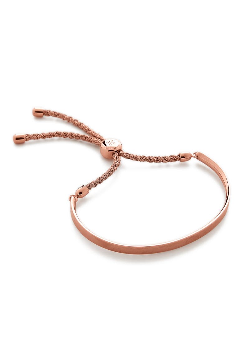 Engravable Fiji Friendship Bracelet, Alternate, color, ROS GOLD