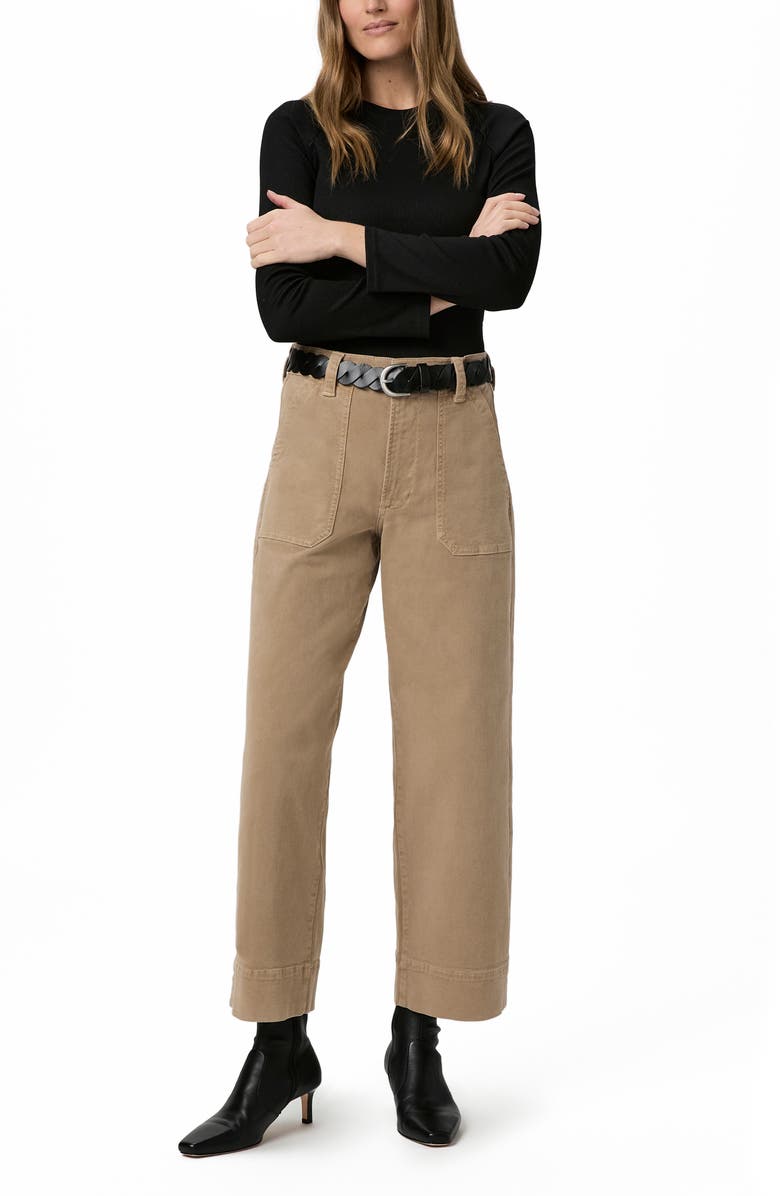 PAIGE Cameron High Waist Ankle Wide Leg Utility Jeans, Alternate, color, 