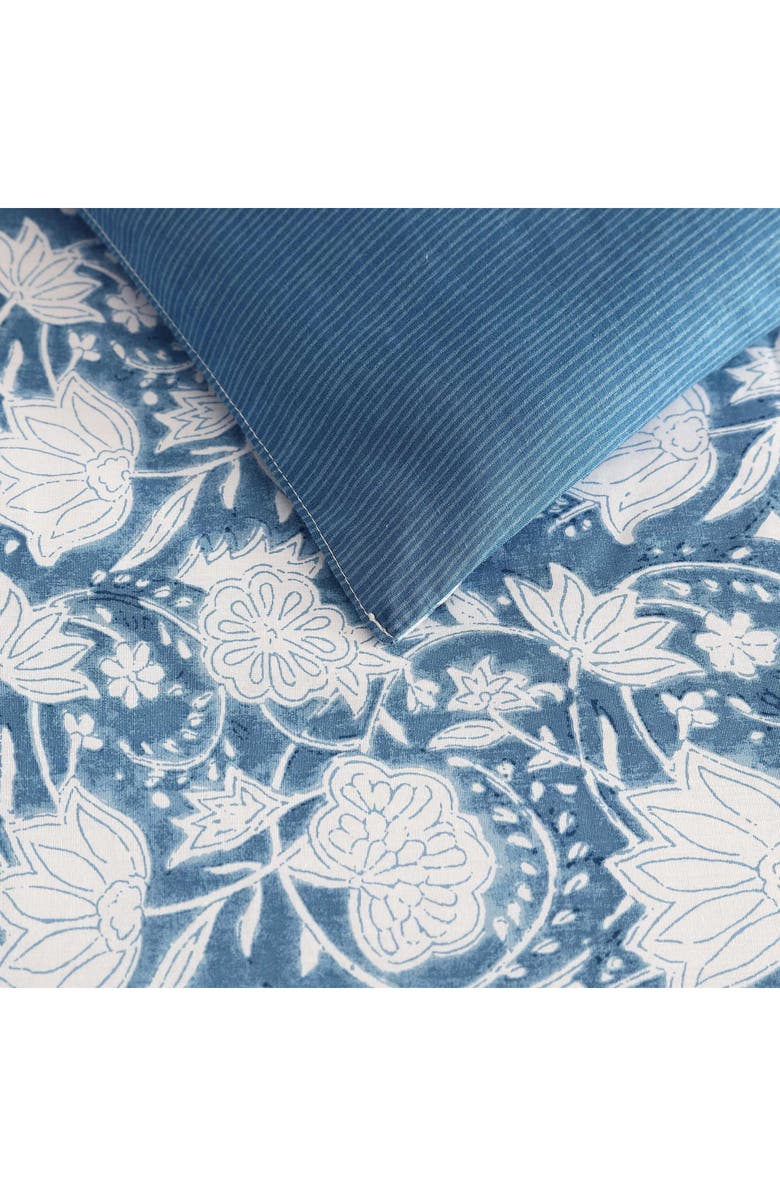 Nautica Bayport Floral Cotton Comforter Set, Alternate, color, Blue