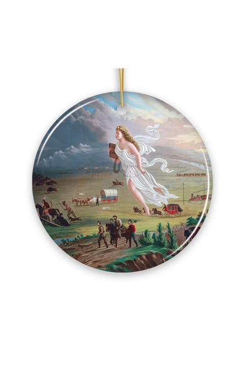 American Progress John Gast Painting Ornament
