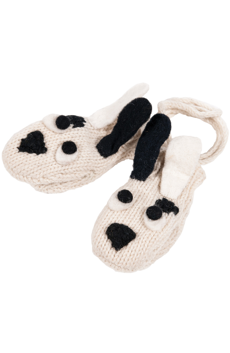 Nirvanna Designs Puppy2 Mittens, Main, color, White