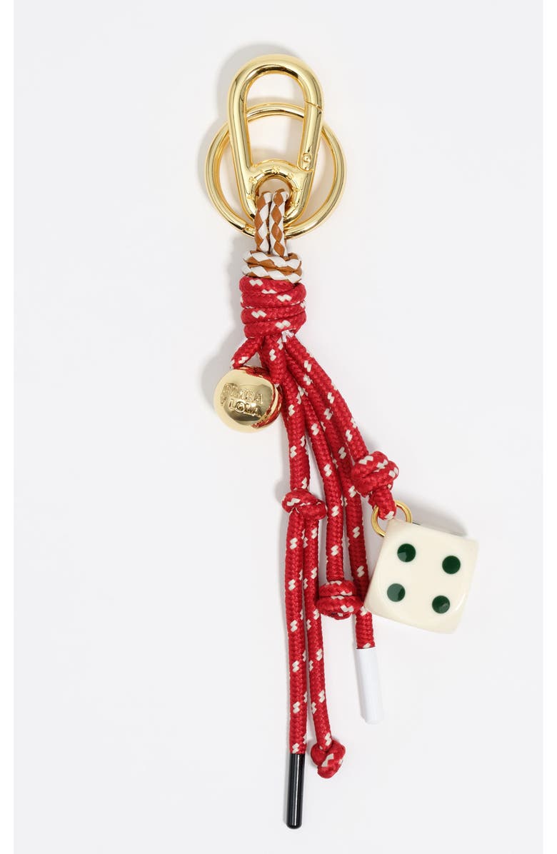 Bimba y Lola Dice rope key ring, Main, color, Red
