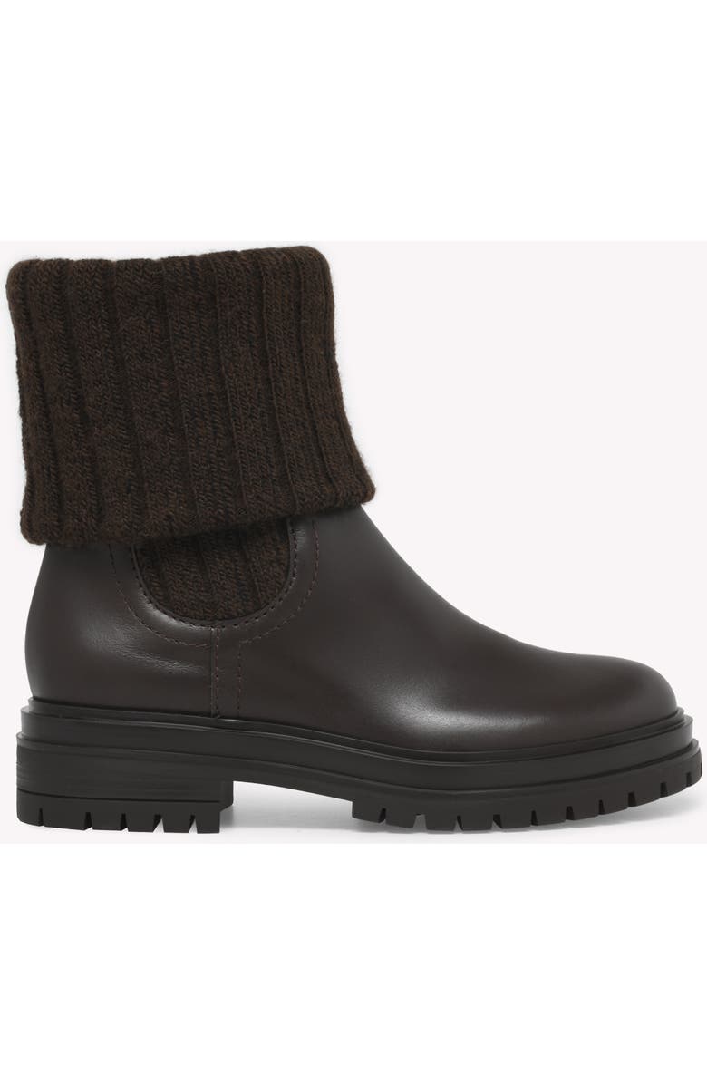 Gianvito Rossi Tenney Bootie, Main, color, Brown Fabric And Nappa