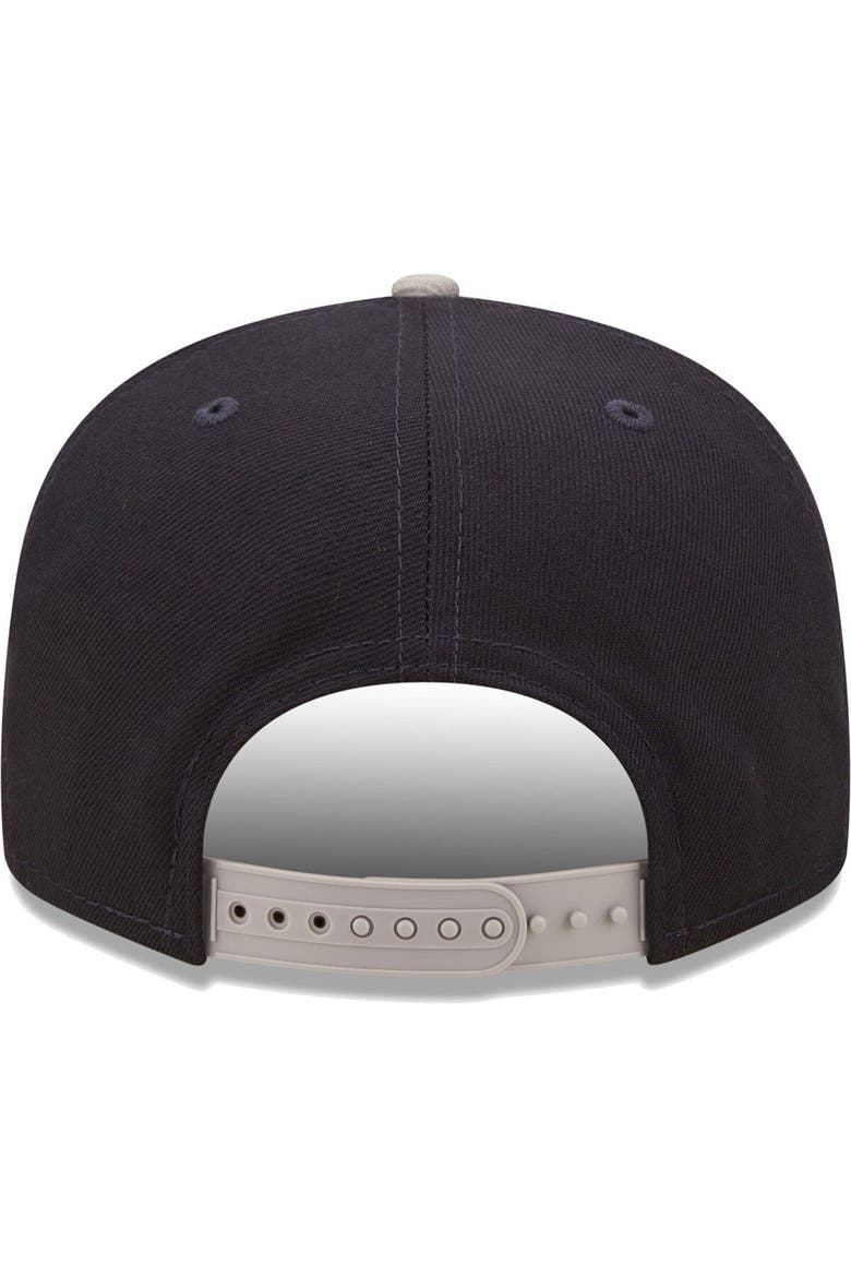 Men's New Era Navy/Gray New York Yankees Team Script 9FIFTY Adjustable Snapback Hat, Alternate, color, Navy