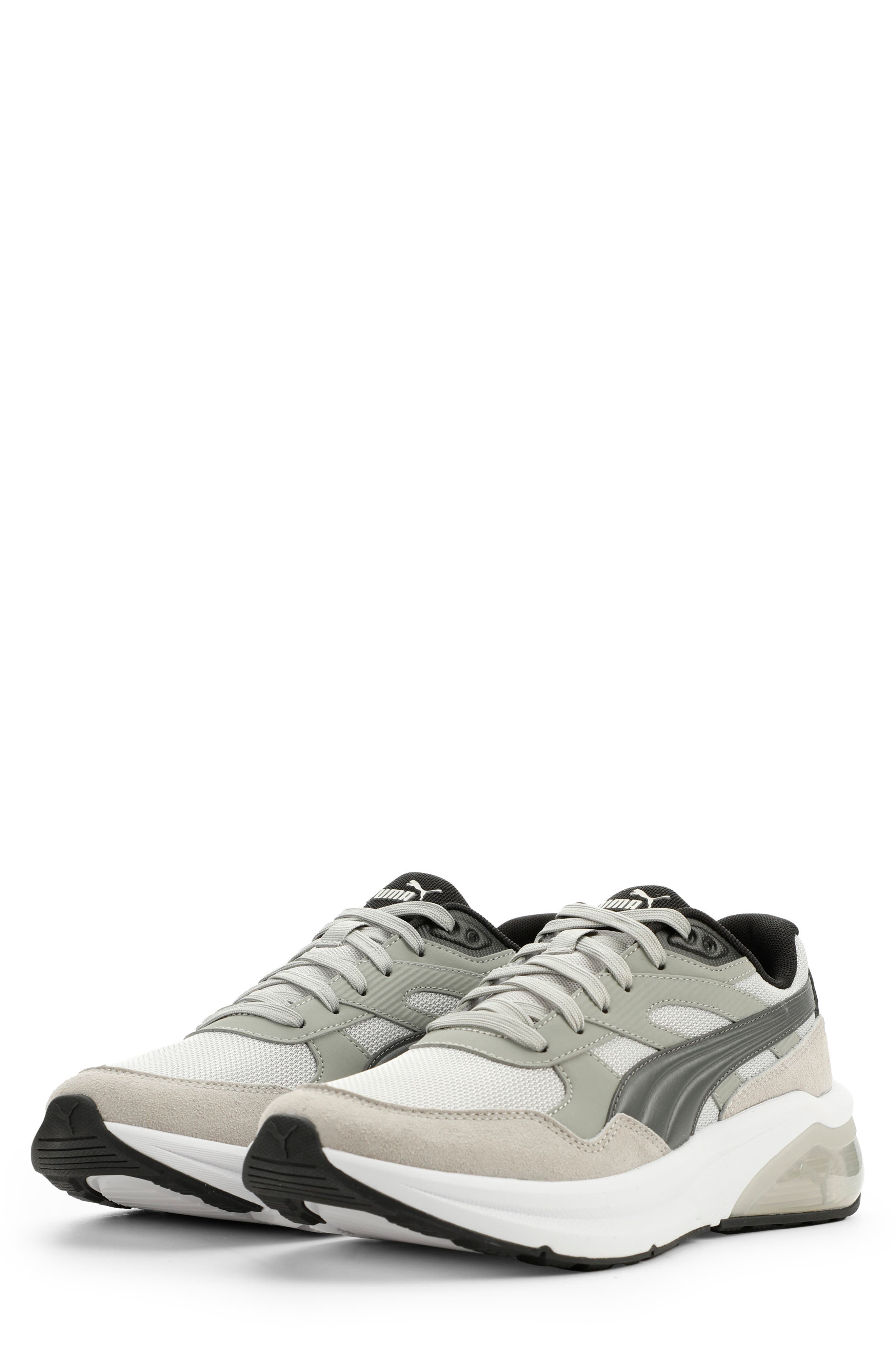 Seeker Retro Sneaker, Main, color, GLACIAL GRAY/ GRAY/ BLACK