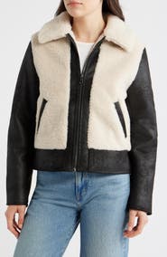 Bernardo Faux Shearling Jacket