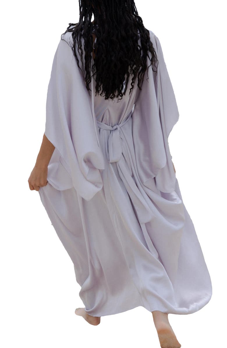SAACHI Tie Front Kaftan, Alternate, color, Lilac