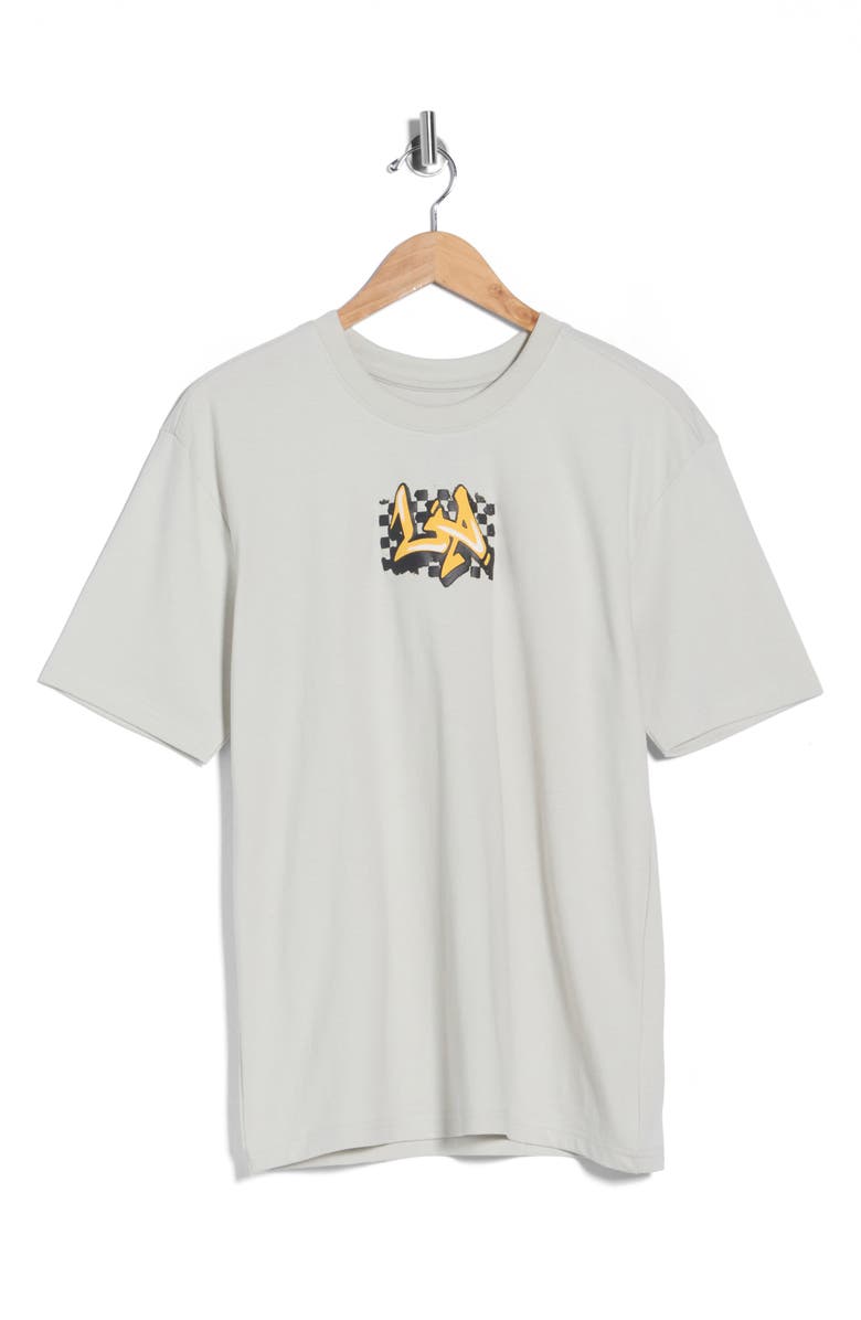 Fly By Night Kids' Polar Graphic T-Shirt, Main, color, Oyster Mushroom/ City Tag