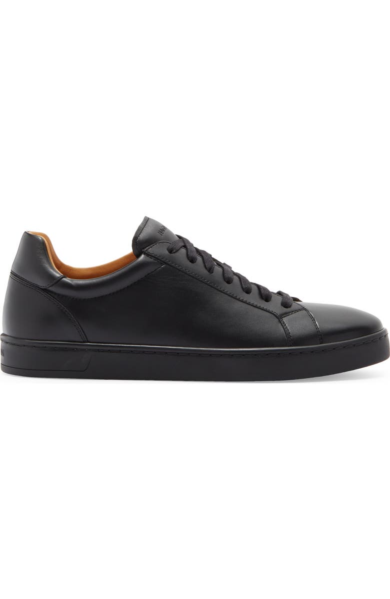 Magnanni Elonso Leather Sneaker, Alternate, color, Black
