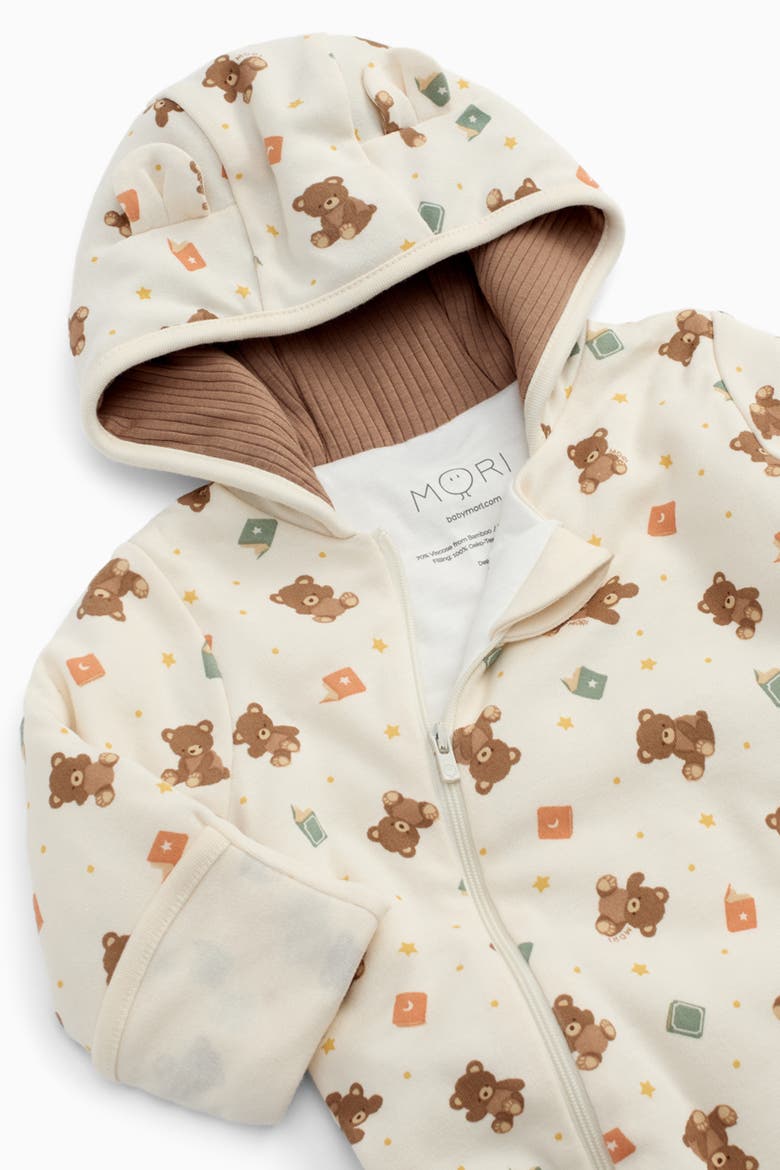 Teddy Bear Pramsuit, Alternate, color, Teddy Bear Print