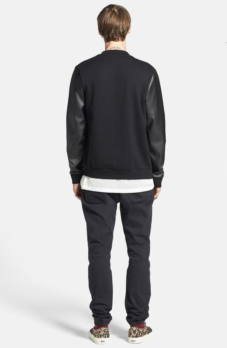 Topman Denim Jogger Sweatpants, Alternate, color, 