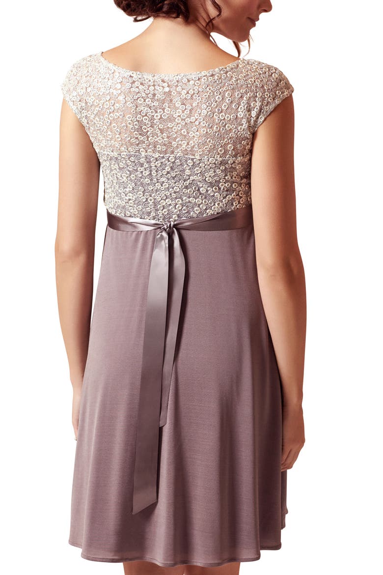 Mia Maternity Dress, Alternate, color, DUSKY TRUFFLE