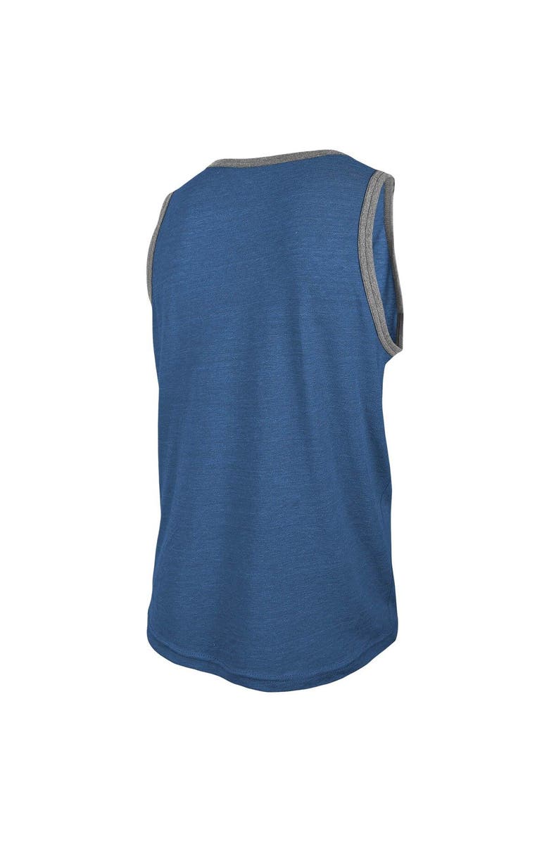 New Era Men's New Era Heathered Royal Buffalo Bills Ringer Tri-Blend Tank Top, Alternate, color, Heather Royal