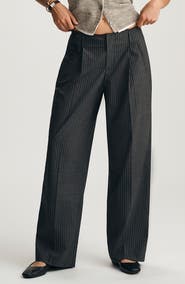 Mavi Jeans Pleated Pinstripe Pants