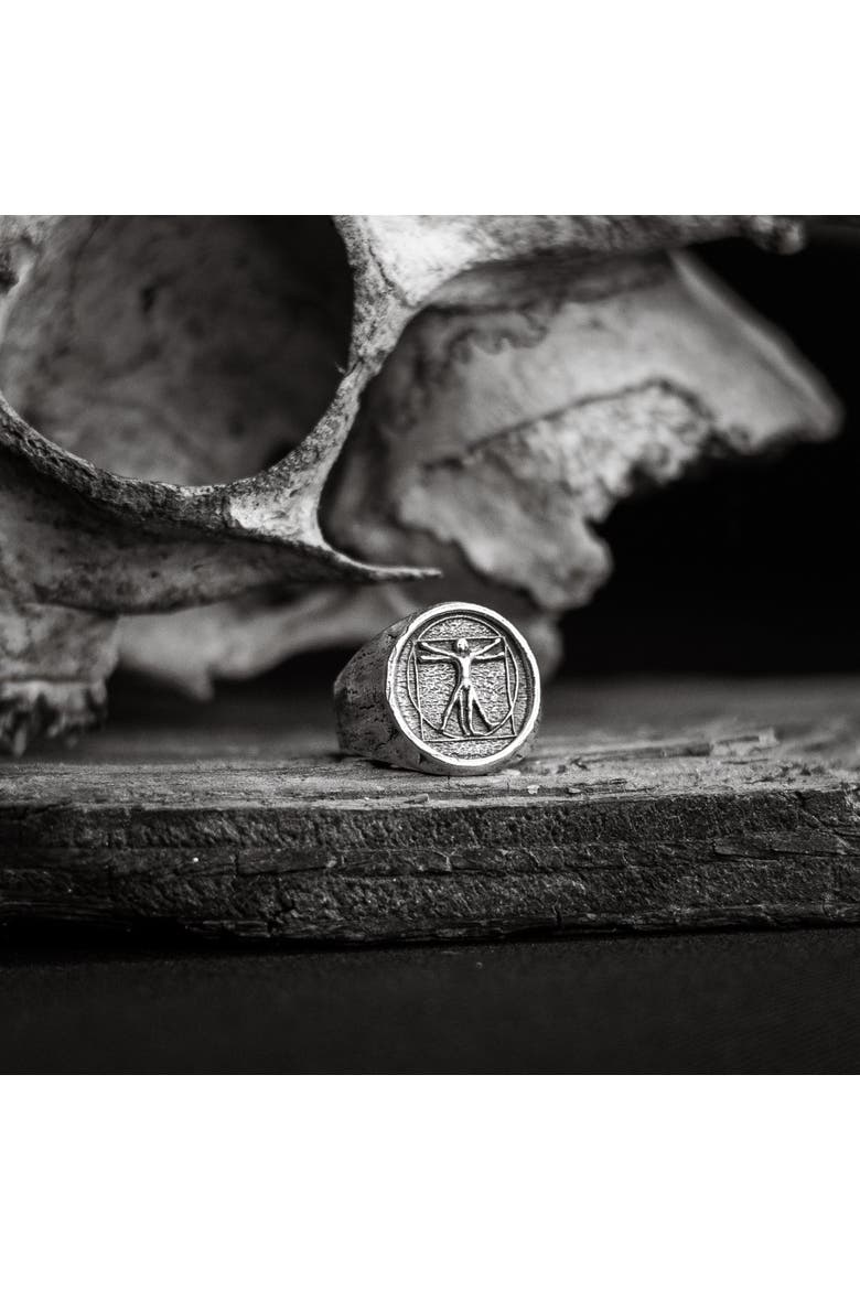 Vitruvian Silver Ring, Alternate, color, Sterling Silver