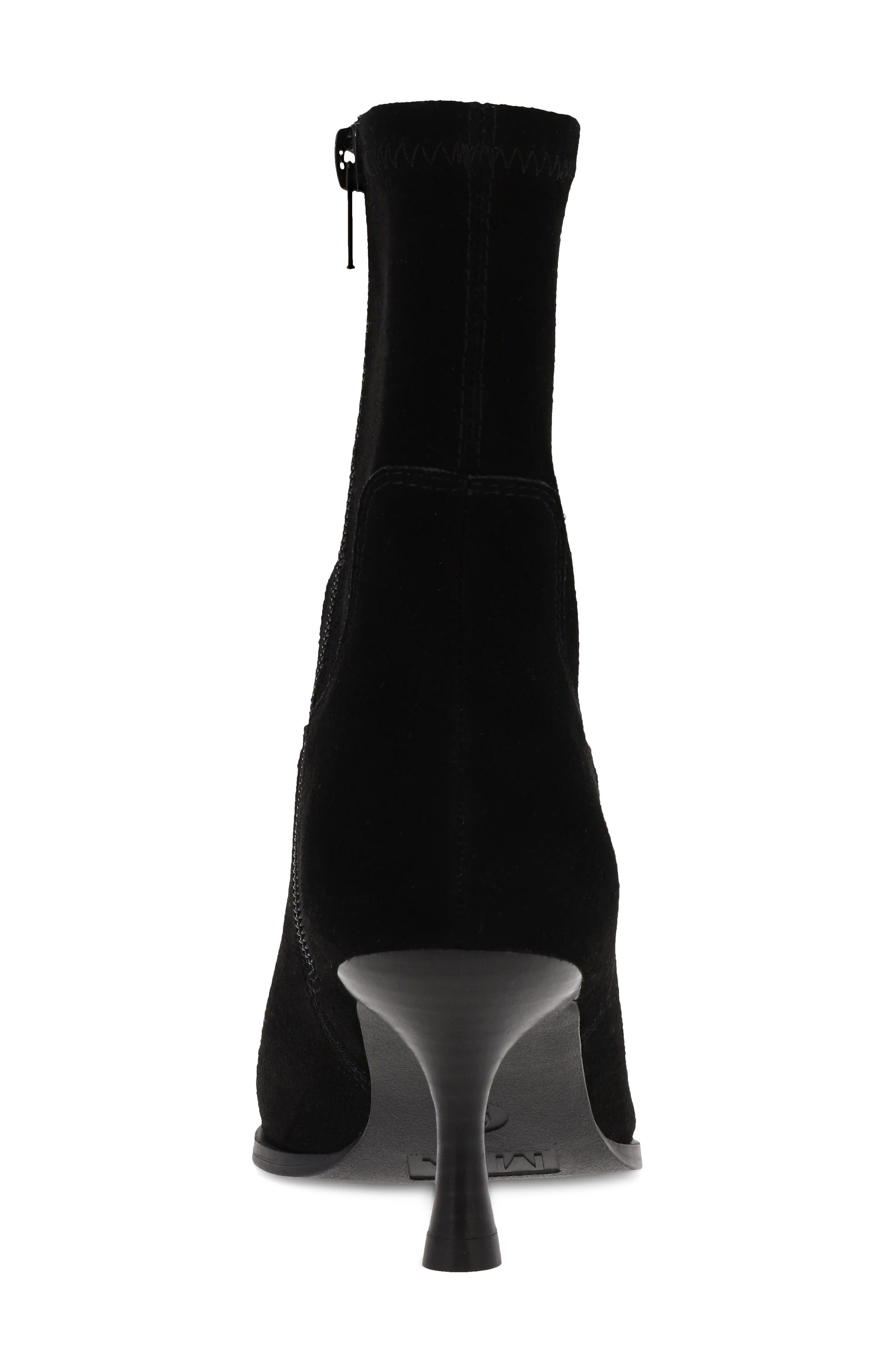 Aletta Pointed Toe Bootie, Alternate, color, BLACK