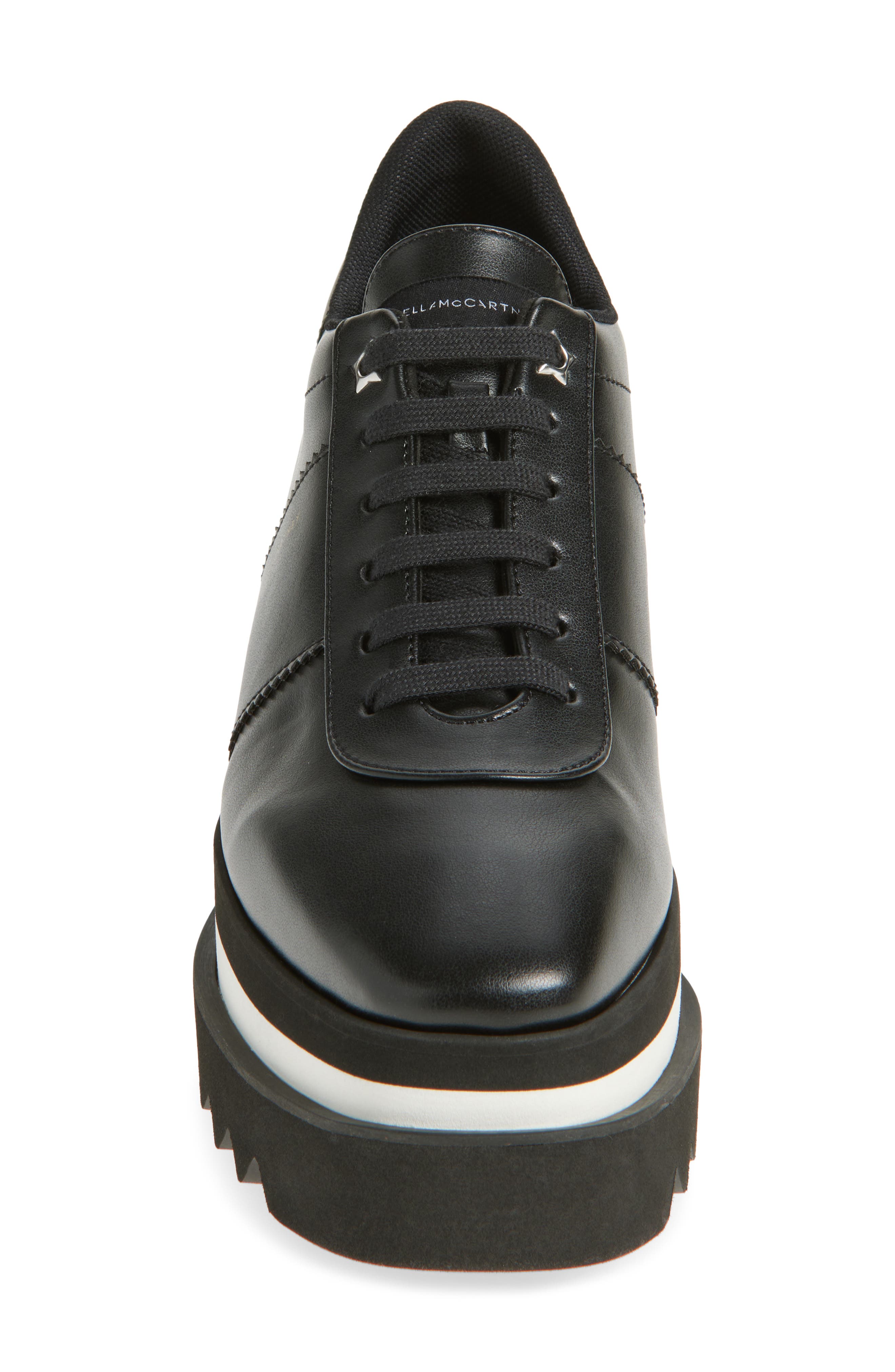 Stella McCartney Sneakelyse Platform Sneaker, Alternate, color, Black