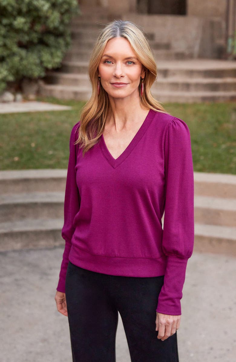 Karen Kane Bishop Sleeve Top, Alternate, color, 