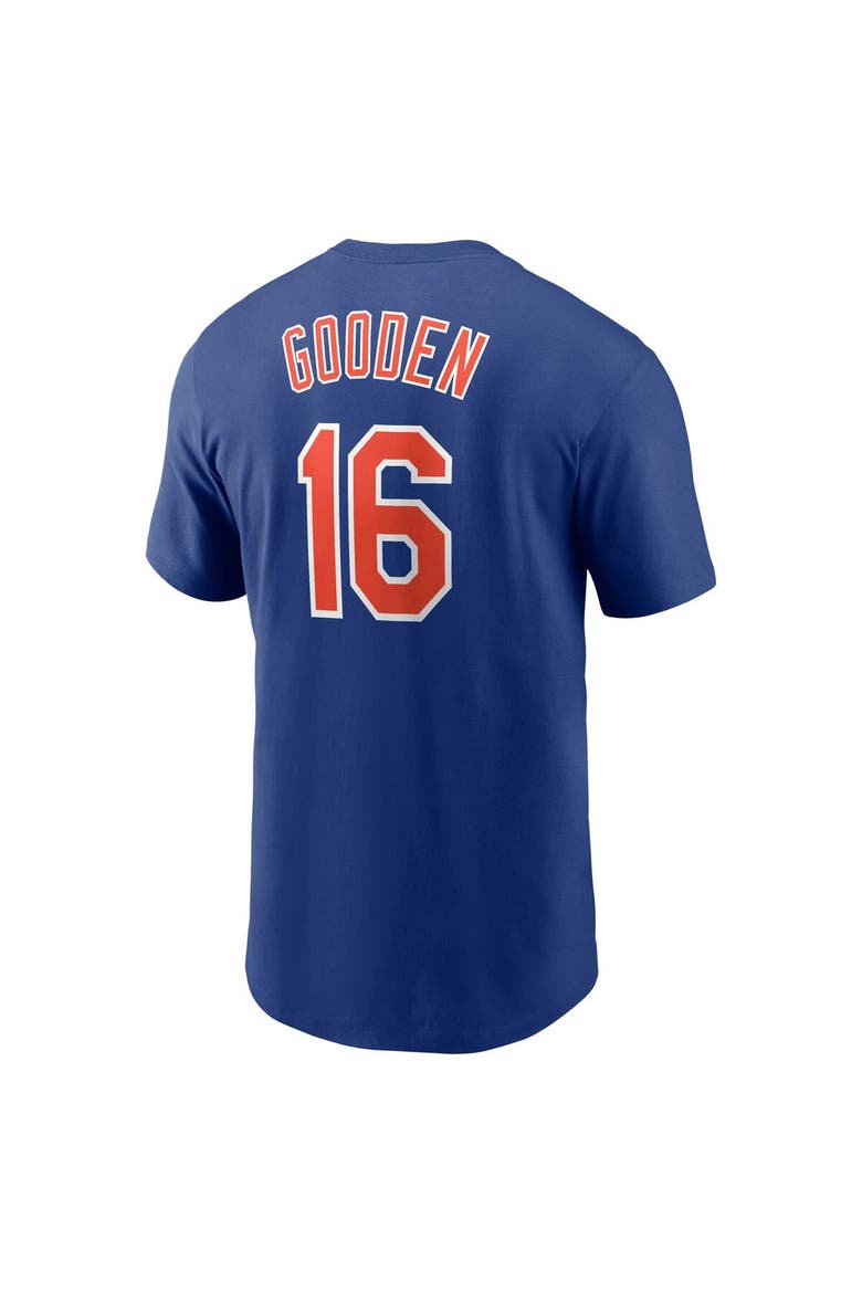 Men's Nike Dwight Gooden Royal New York Mets Cooperstown Collection Fuse Name & Number Retirement T-Shirt, Alternate, color, Royal