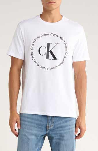 Calvin Klein Circle Monogram Cotton Graphic T-Shirt