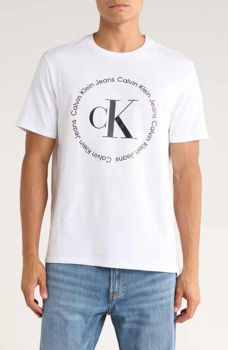 Calvin Klein Circle Monogram Cotton Graphic T-Shirt